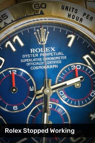 my new rolex stopped working|my rolex watch keeps stopping.